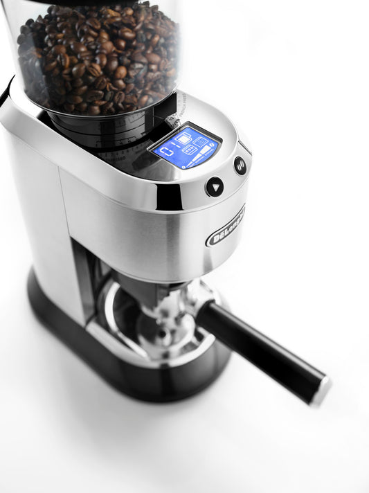 Molino de Café De'Longhi Dedica KG521M | Muelas cónicas de acero y 18 niveles de molienda